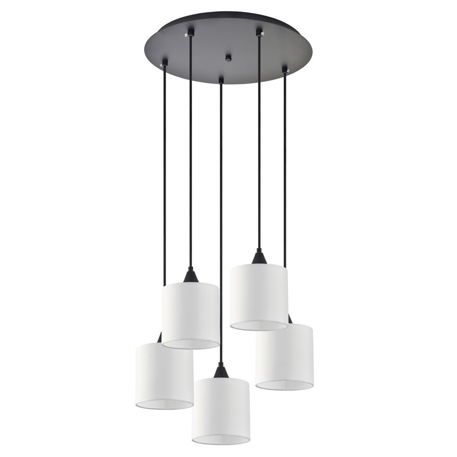 SE21-BL-B10-BL5-SH1 ADEPT PENDANT White Shade Pendant+ HOMELIGHTING 77-9027