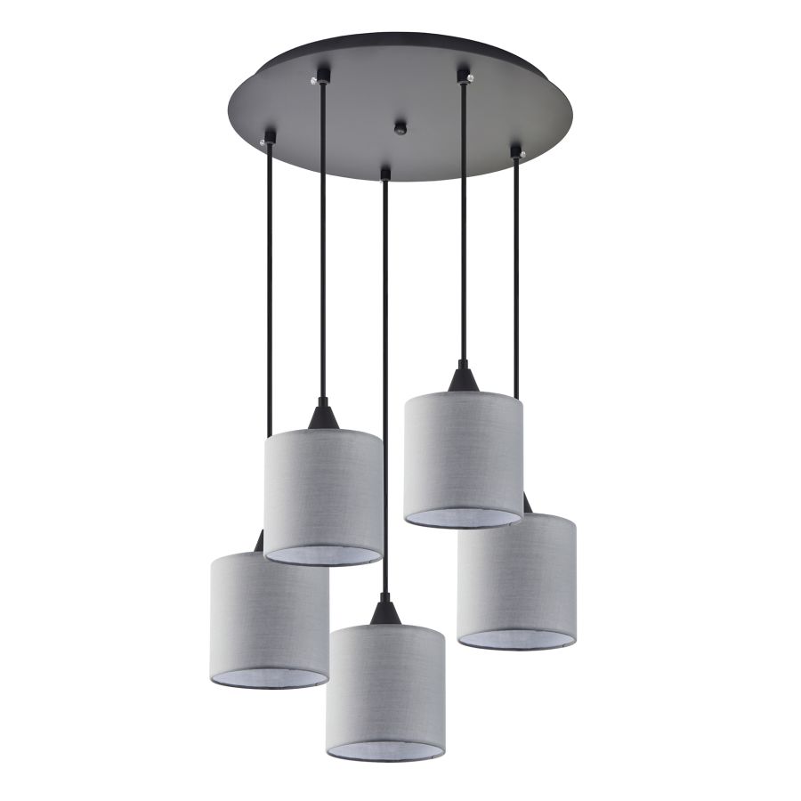 SE21-BL-B10-BL5-SH2 ADEPT PENDANT Grey Shade Pendant+ HOMELIGHTING 77-9028