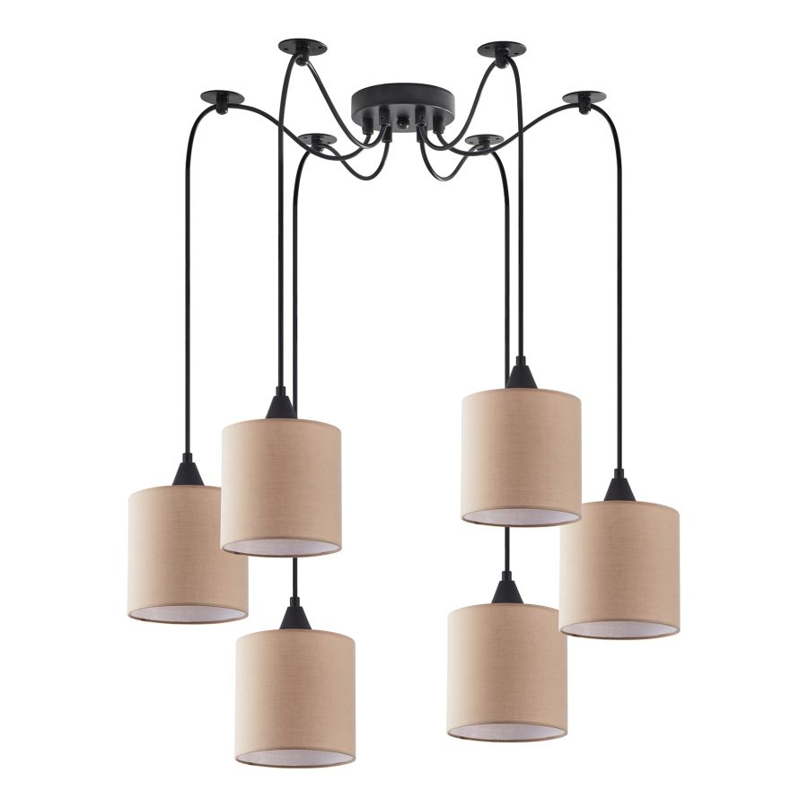 SE21-BL-B10-BL6-SH3 ADEPT PENDANT Brown Shade Pendant+ HOMELIGHTING 77-9026