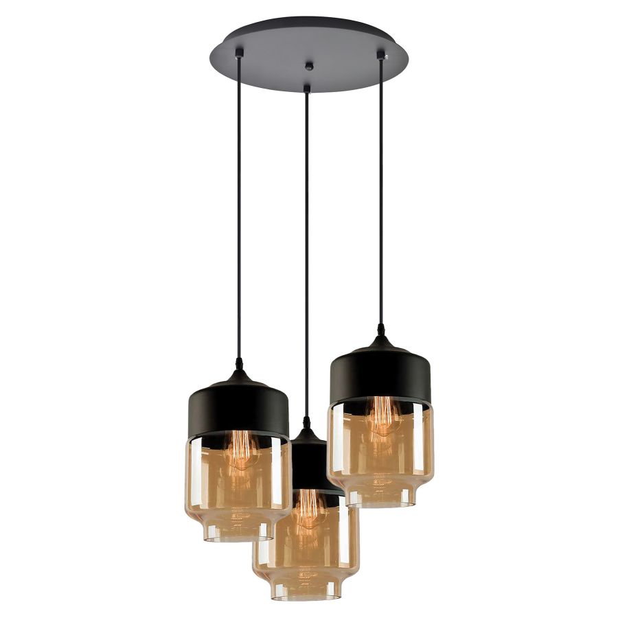 SE21-HN-18-30-3BL+ GABY Honey Glass Pendant+ HOMELIGHTING 77-8789