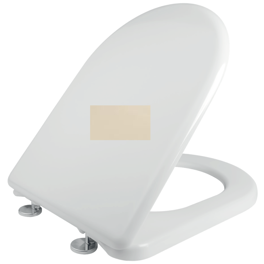 Κάλυμμα Λεκάνης WC B.T  Βακελιτικό Κρεμ  41,5-47x35,3cm D Shape, Βεργίνα,Φρύνη,Μαγιόρκα, Αρμονία,Essedra, Alfa, Aveiro Elvit 0016-crem 