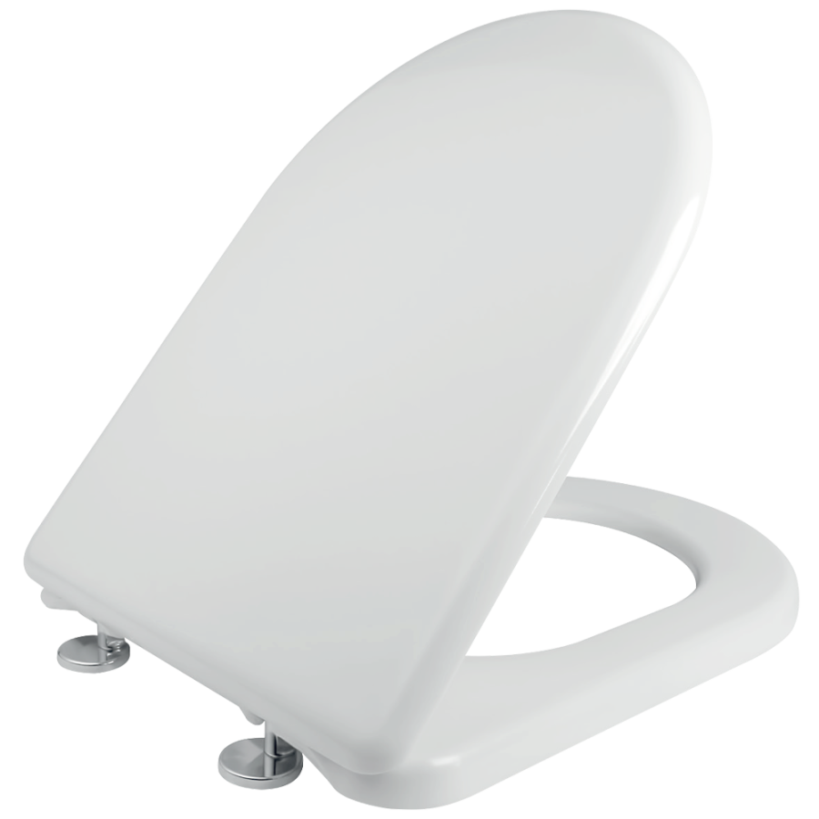 Κάλυμμα Λεκάνης D Shape Λευκό Βακελιτικό για Ideal Standard Calla Οπές 11-20 εκ. Μ41,5-47εκ. Π35,5εκ. Elvit 0017