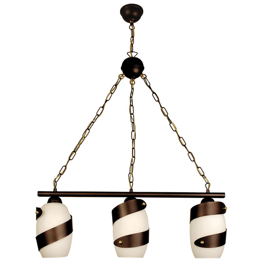 PDA 123-3 WH ΚΡΕΜΑΣΤΟ 3/Φ ΛΕΥΚΟ ΣΚΟΥΡΙΑ ΡΑΓΑ  3ΧΕ27 ARlight 0101101