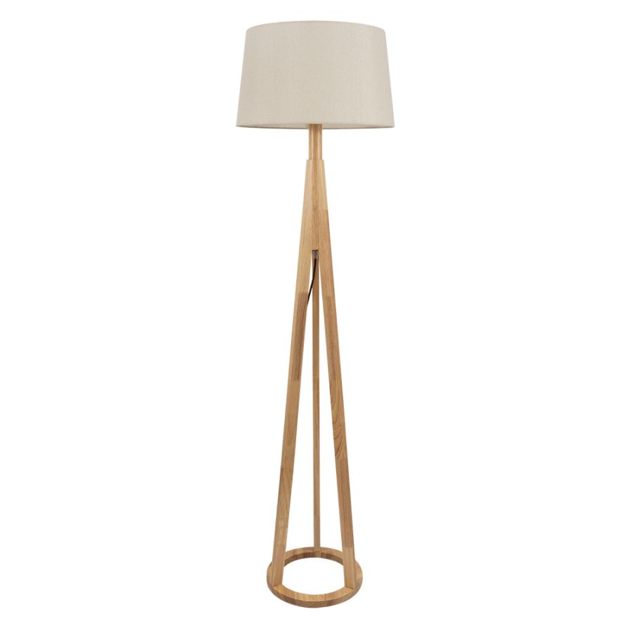 FLC 6316  ΔΑΠΕΔΟΥ ΣΤΡΟΓΓΥΛΟ ΞΥΛΙΝΟ 1ΧΕ27 ARlight 0164017