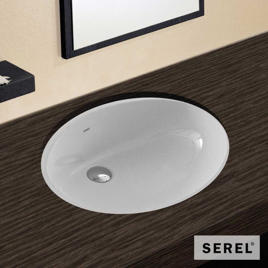 Νιπτήρας Πορσελάνης Υποκαθήμενος47x35,5 SEREL White 0551-300