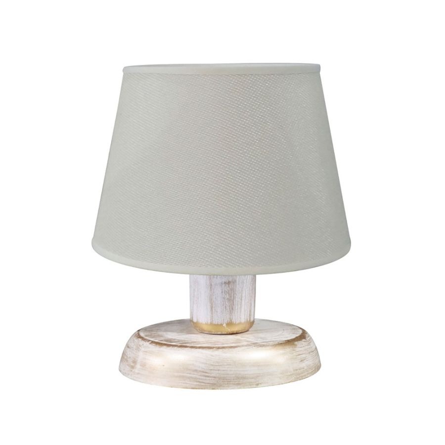 ΠΟΡΤΑΤΙΦ ΚΩΝΙΚΟ ΑΜΠΑΖΟΥΡ TL-08 Ø20 WH-BR/ΚΡΕΜ Ε/27 Heronia 09-0194