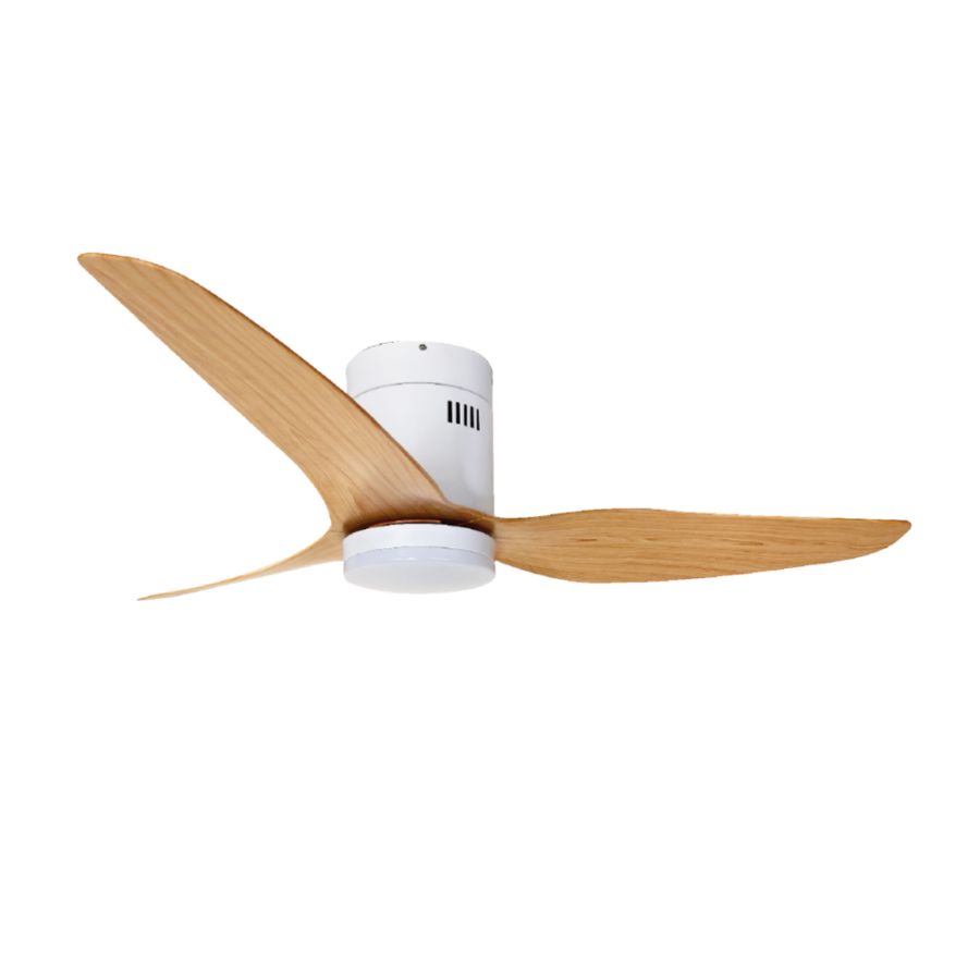 it-Lighting Alamo 15W 3CCT LED Fan Light in White with Wooden Color 102000510