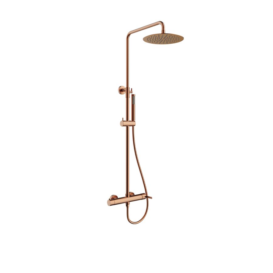 Orabella Marea Rose gold - Στήλη ντουζ με στρόγγυλη κεφαλή Φ250 10418