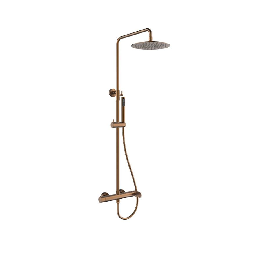 Orabella Aspen Rose gold - Στήλη ντουζ με στρόγγυλη κεφαλή Φ250 10446