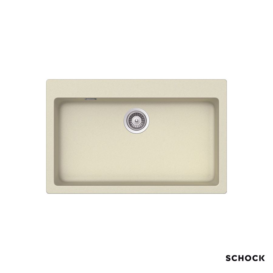 Νεροχύτης Κουζίνας Γρανίτη Manhattan 79x50 Schock Cristalite Vanilla Granite  30080-1321