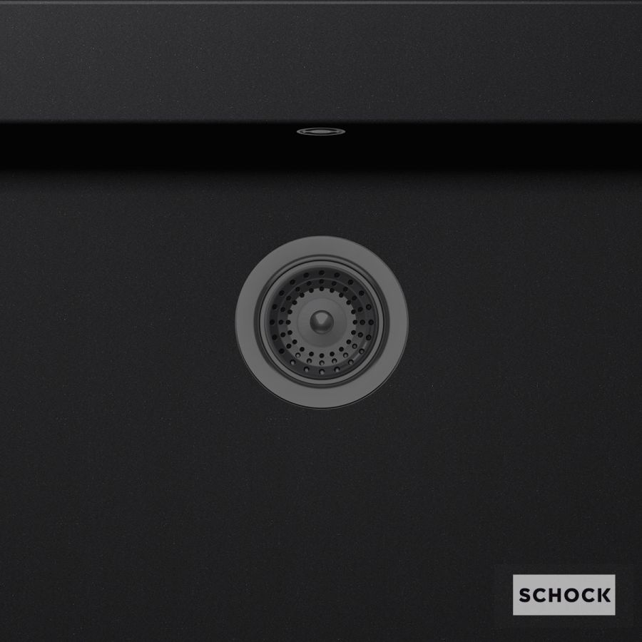 Βαλβιδα με Υπερχείλιση για Νεροχύτη Γρανίτη Schock 15090, Gunmetal 629309M-411