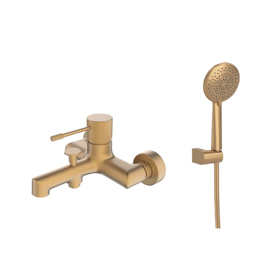 Orabella Terra Brushed gold - Μπαταρία λουτρού 10193