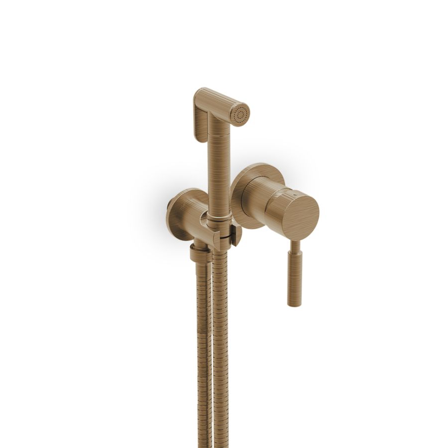 Σύστημα Μπιντέ με Μίκτη Εντοιχισμού Ζεστό-Κρύο, Flush-Mix Τech La Torre Antique Brass 12211-221