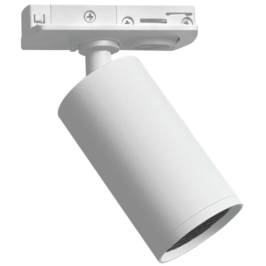 ΣΠΟΤ ΡΑΓΑΣ 2 ΓΡΑΜΜΩΝ GU10 Φ52x125mm ΛΕΥΚΟ Eurolamp 145-59060