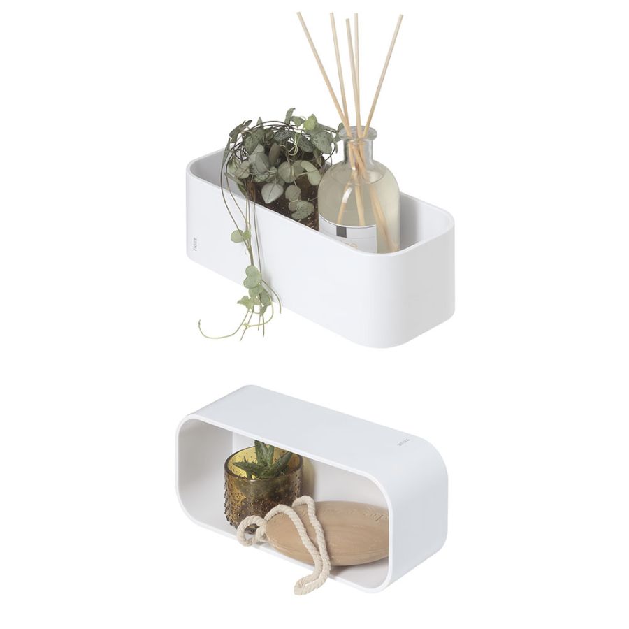 Tiger 2-Store Επιτοίχιο Ράφι 25 cm White 1500010146 1500010146