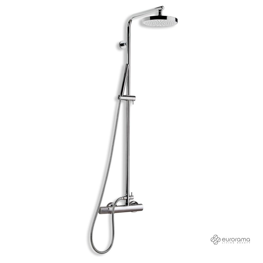 ΜΠΑΤ.ΝΤΟΥΖ+ΣΤΑΘΕΡΗ ΚΟΛΩΝΑ+ΚΕΦΑΛΗ ELETTA TECNO CHROME 167066-100