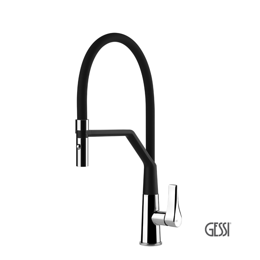 Μπαταρία Νεροχύτη Κουζίνας Proton Gessi Chrome 17191G-031