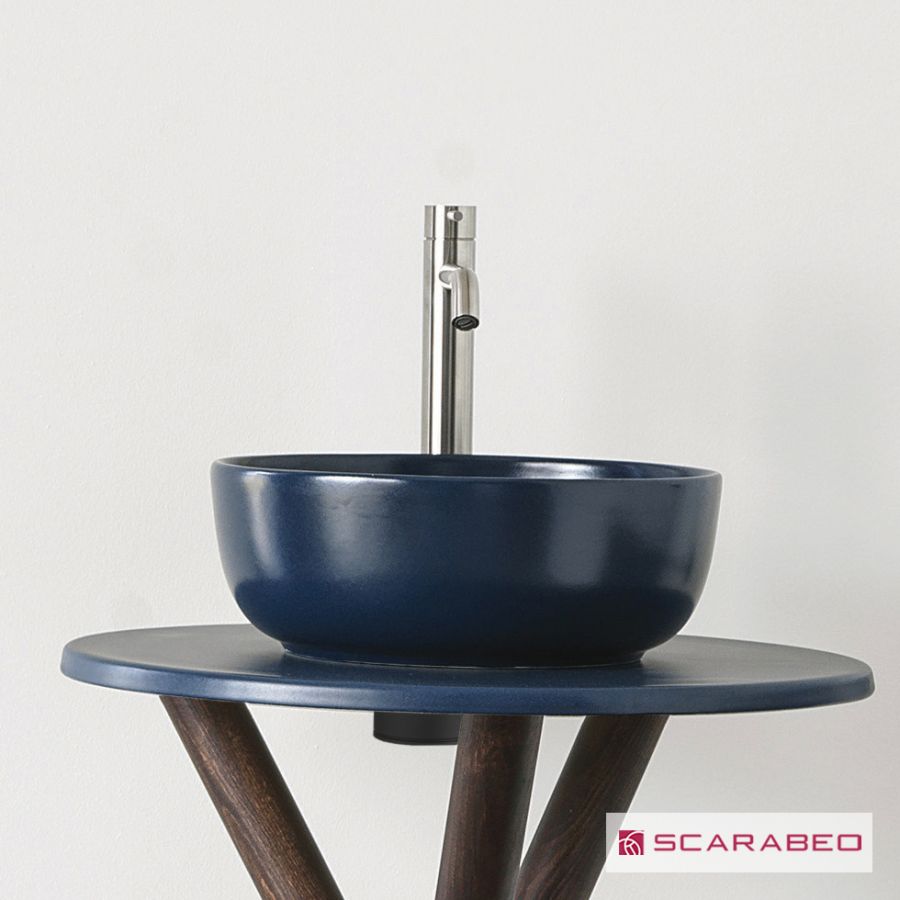 Νιπτήρας Πορσελάνης Glam Φ33 Scarabeo Ocean (blu) 1808-600