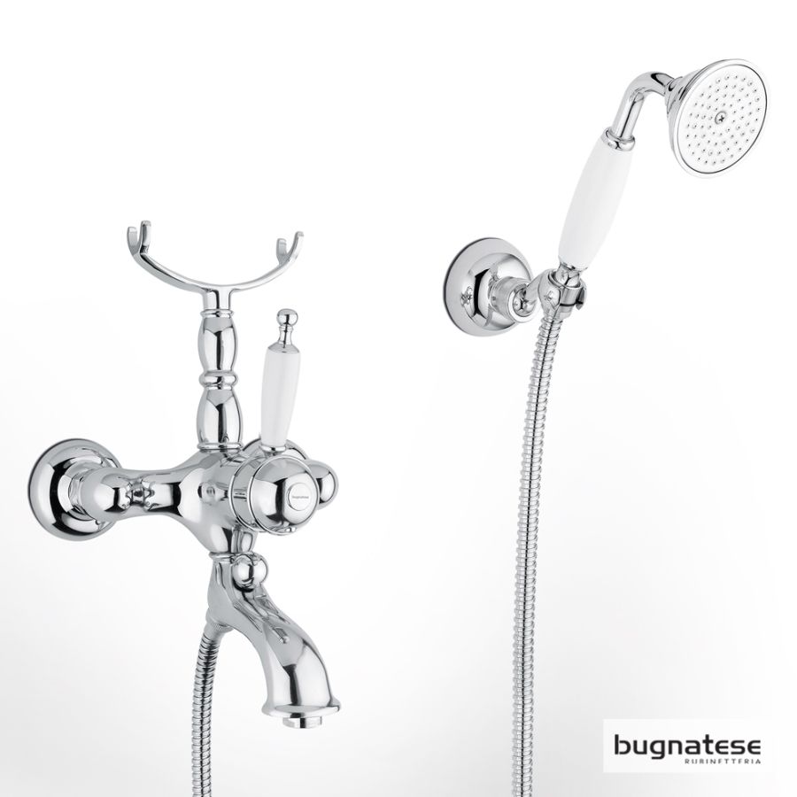 Μπαταρία Retro Λουτρού Χρωμέ Bugnatese Oxford 6300 