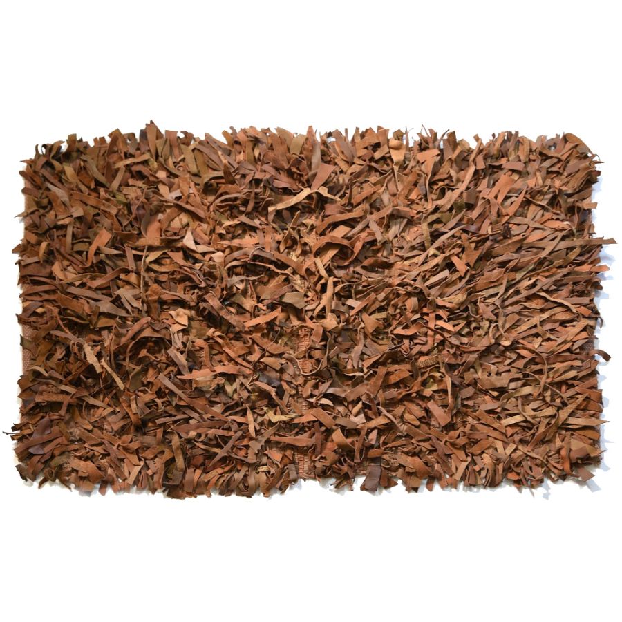 Δερμάτινο χαλάκι FLOKOTO ΚΑΦΕ 60X90 San Lorentzo 202515