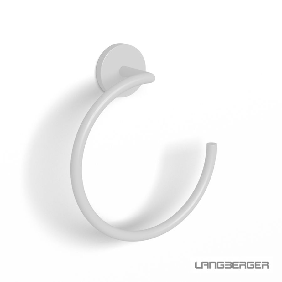 Κρίκος Πετσετών Langberger White Matt 21108-38D-300