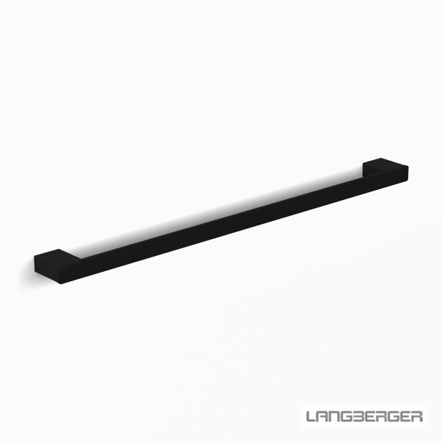 Πετσετοκρεμάστρα Σταθερή Μονή 60εκ. Langberger Black Matt 21123-01A-400