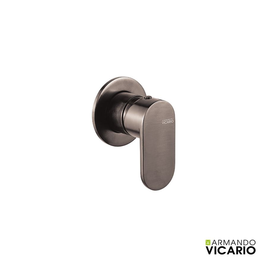 Μίκτης Εντοιχισμού 1 Εξόδου Slim Vicario Black Brushed 500050-410