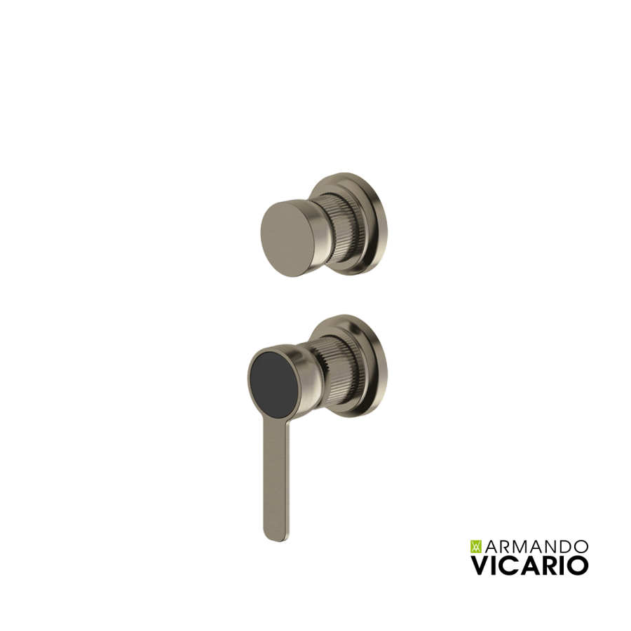 Μίκτης Εντοιχισμού 3 Εξόδων Lumiere Vicario Black Brushed 516053-410