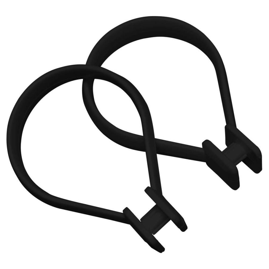 Beauty 12 pcs black κρίκοι κουρτίνας μπάνιου Sealskin 251060212