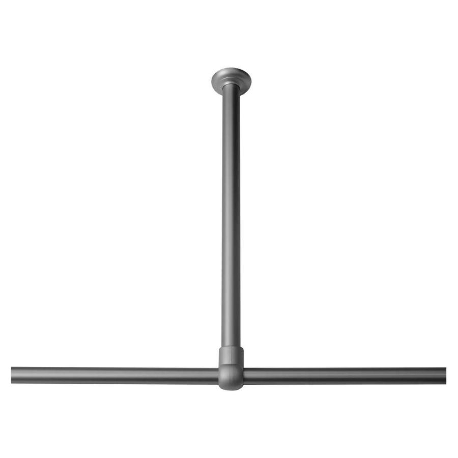 60 Ø 28 mm mat aluminum στήριγμα οροφής για βραχίονα μπάνιου γωνιακό Sealskin  276668605