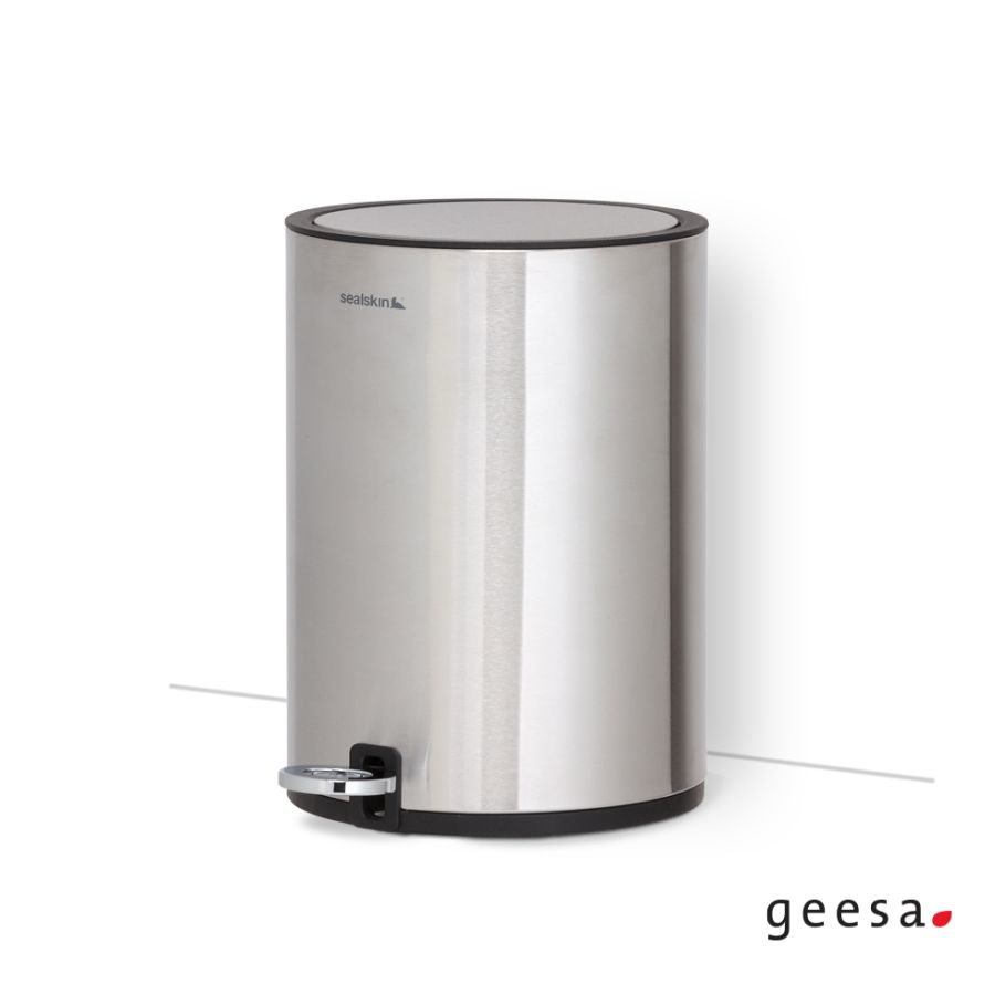 Χαρτοδοχείο Επιδαπέδιο 3l ανοξείδωτο Geesa Inox 362412404-110