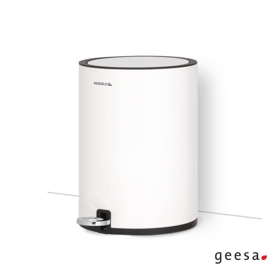 Χαρτοδοχείο Επιδαπέδιο 3 lt Λευκό Ματ Soft Close Geesa by Sealskin 362412410-300