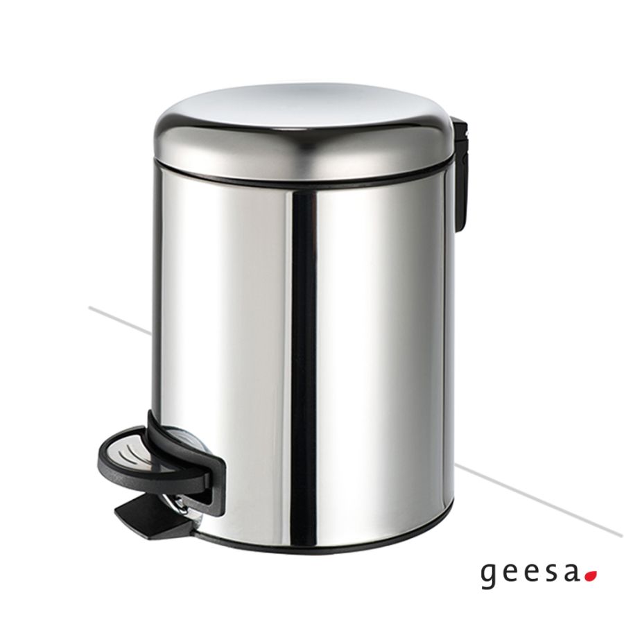 Χαρτοδοχείο Επιδαπέδιο 5 Λίτρων Χρωμέ Geesa Standard Hotelia 645 