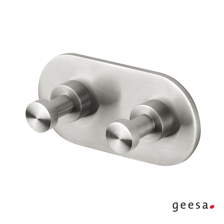 Άγκιστρο Διπλό Επίτοιχο Geesa Nemox Inox 6515  