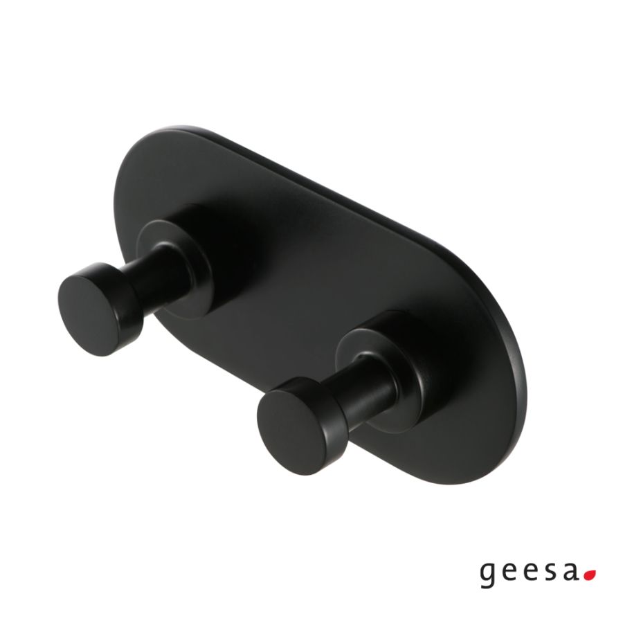Κρεμάστρα 2 Αγκίστρων Geesa Nemox Black Matt 6515-400 