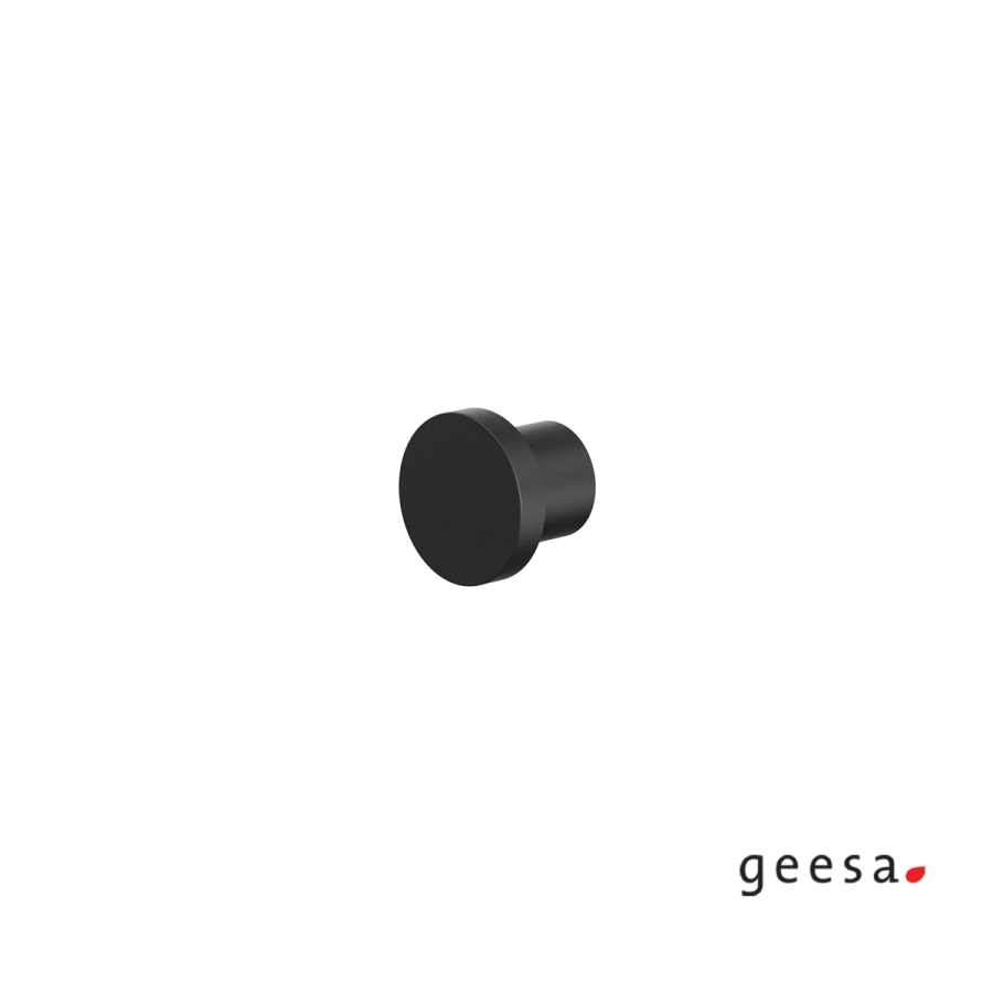 Άγκιστρο Μονό Ø2,5x2 cm Geesa Opal Black Matt 7213-400