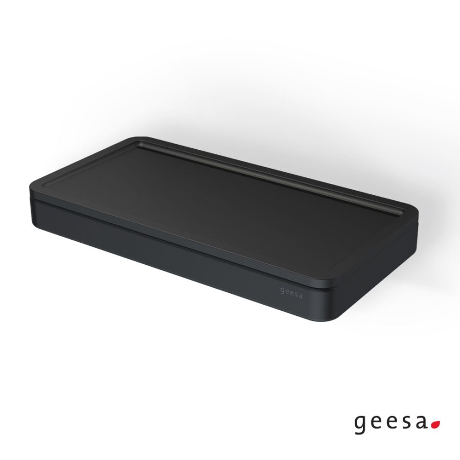 Εταζέρα με Σχισμή Αποστράγγισης 21*10,8*2,5 εκ. Geesa Frame Black Matt 8804-400