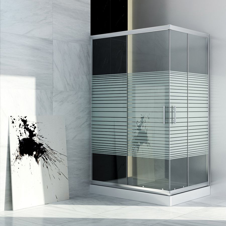 Orabella Signe Plus Σεριγραφία 80X120 - Καμπίνα αντιστρέψιμη, ασύμμετρη, γωνιακής εισόδου 30239