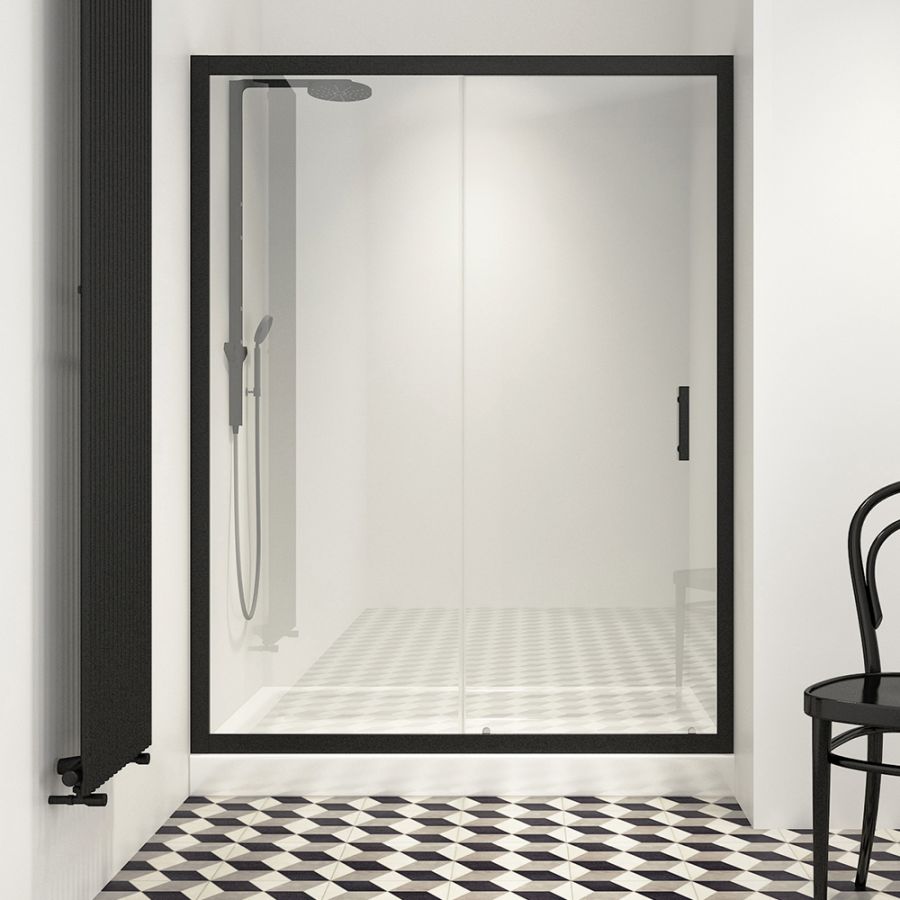 Orabella Energy Black 140 cm - Καμπίνα αντιστρέψιμη, ευθύγραμμη 30421