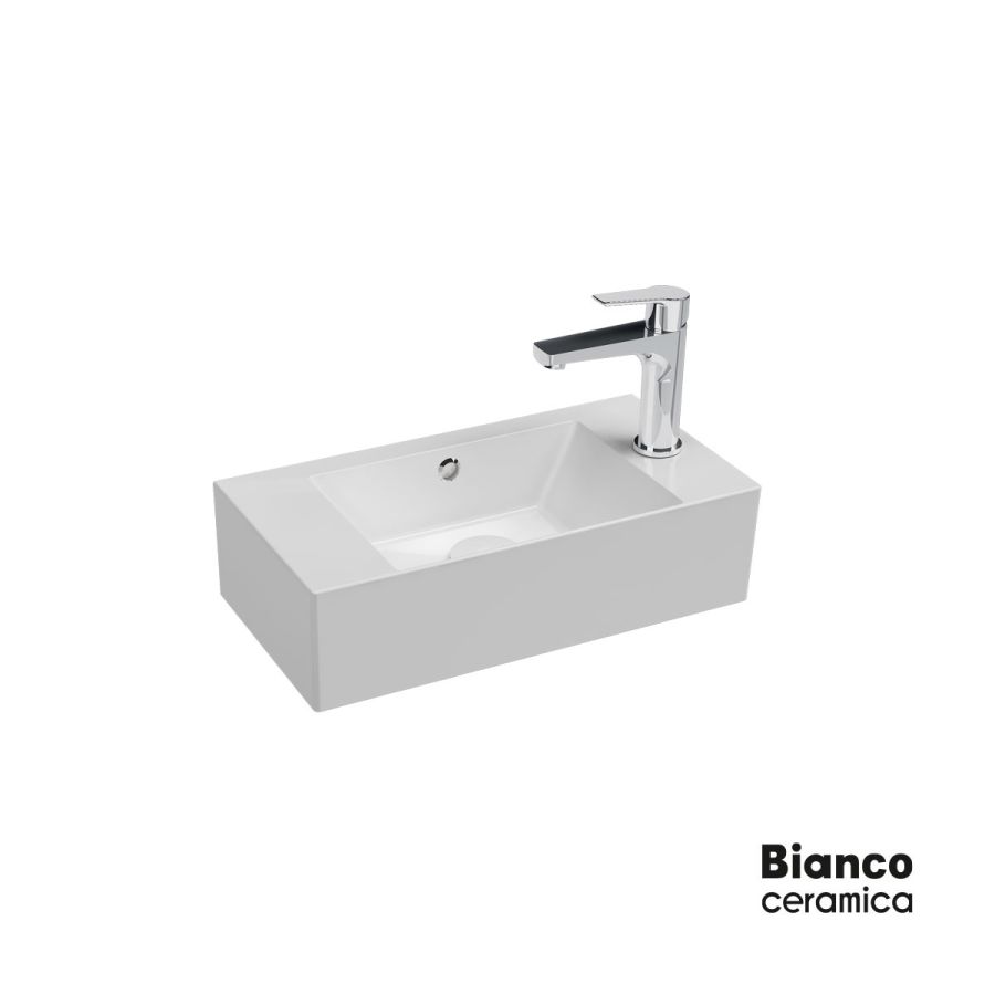 Νιπτήρας Πορσελάνης Tetra n 51x25, Bianco Ceramica White 32051-300
