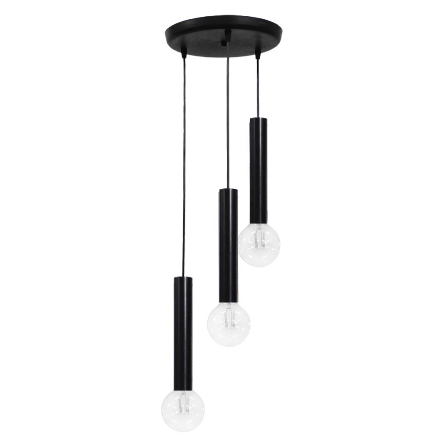 Φωτιστικό S-42PENDEL 3/L BLACK Heronia 34-0196