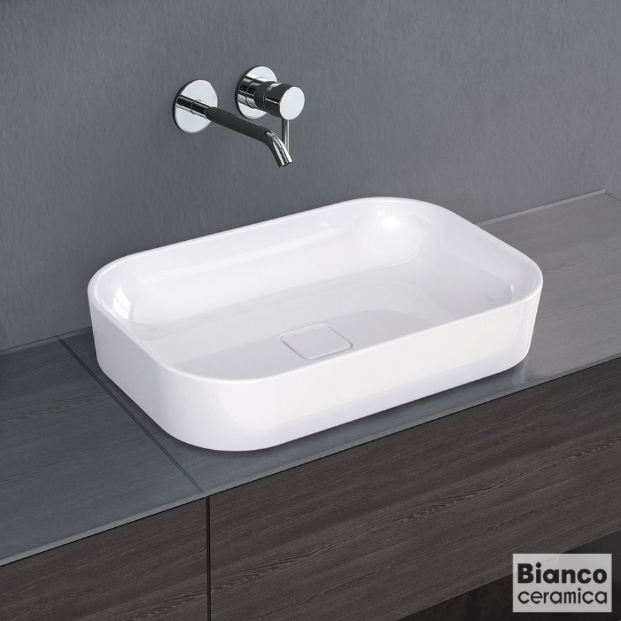 Νιπτήρας Πορσελάνης Centro 60x40 Bianco Ceramica White 34060-300