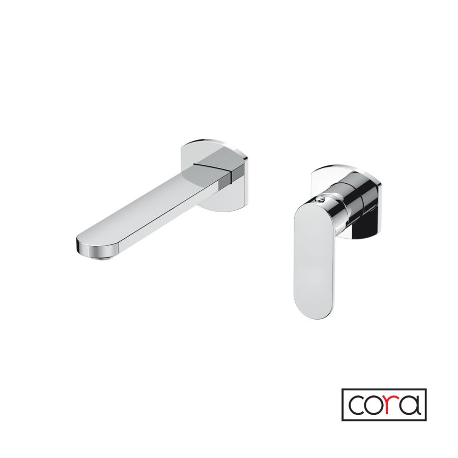 Μπαταρία Νιπτήρα Τοίχου Mist Cora Chrome 3518-100