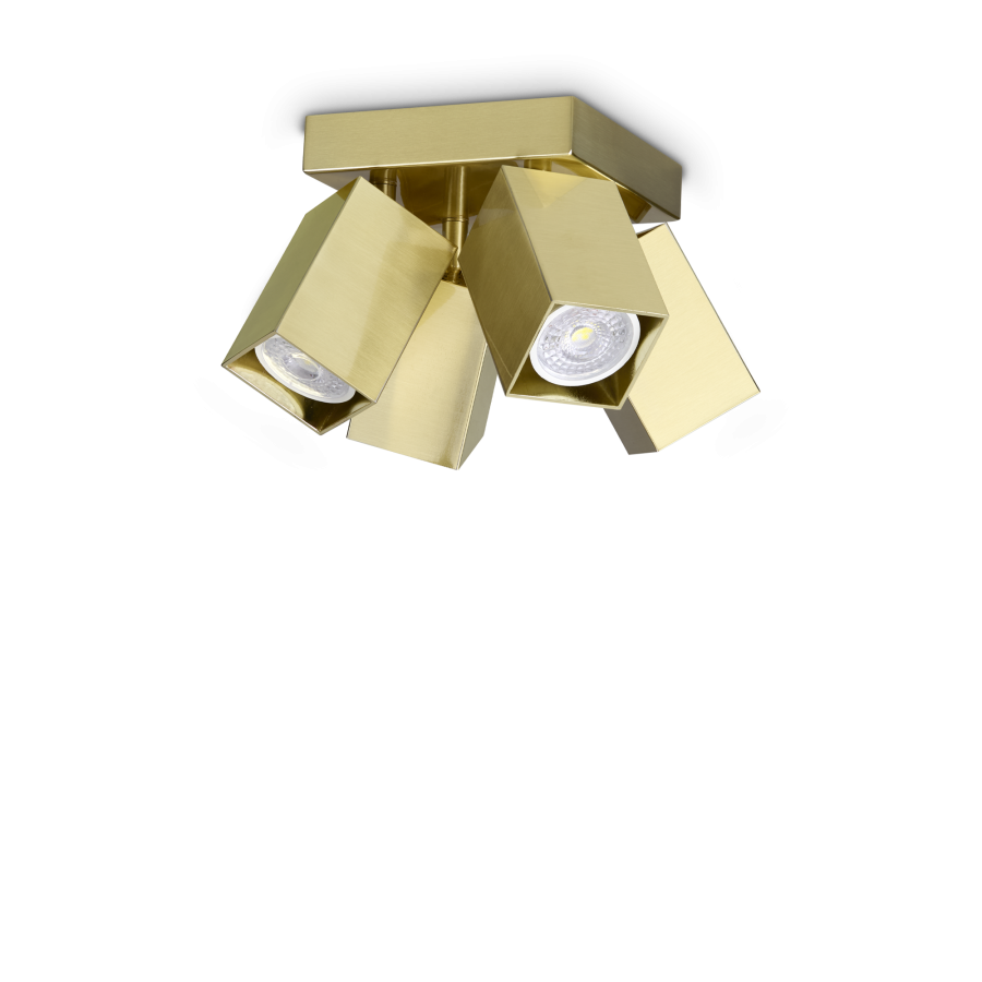 DYNAMITE PL4 SQUARE OTTONE Ideal Lux 371320