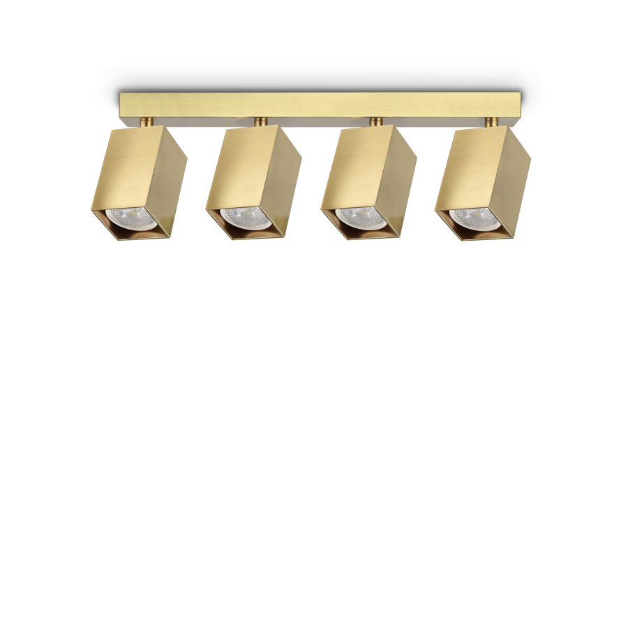 DYNAMITE PL4 LINEAR SQUARE OTTONE Ideal Lux 371375