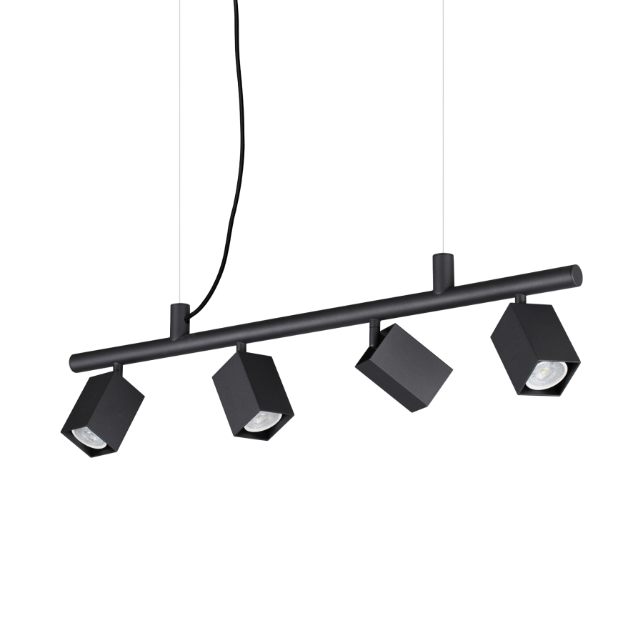 DYNAMITE SP4 SQUARE NERO Ideal Lux 371382