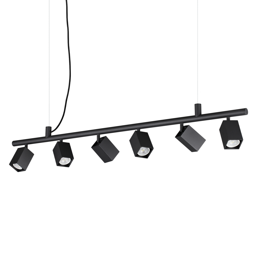 DYNAMITE SP6 SQUARE NERO Ideal Lux 371412