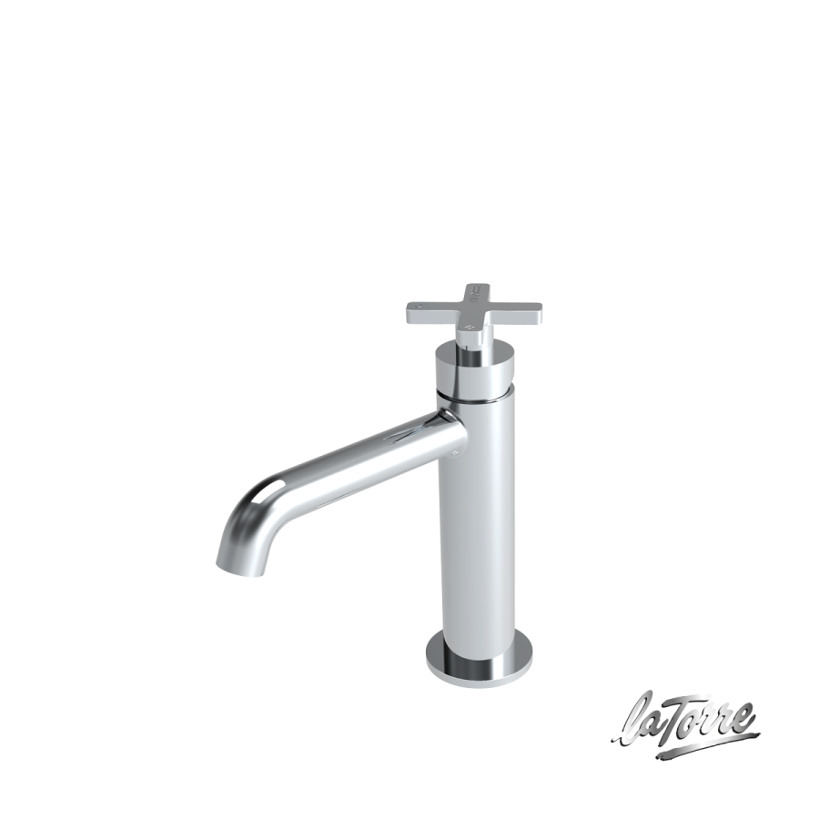 Μπαταρία Νιπτήρα με Βαλβίδα Clic-Clac Εlle Cross La Torre Chrome 38004-100