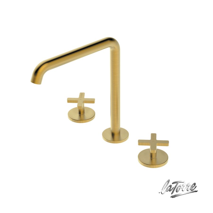 ΜΠΑΤ.ΝΙΠΤ.ΕΠΙΚΑΘ.3 ΟΠΩΝ+ΒΑΛΒ.CLIC-CLAC ELLE CROSS LA TORRE BRUSHED GOLD 38102-201