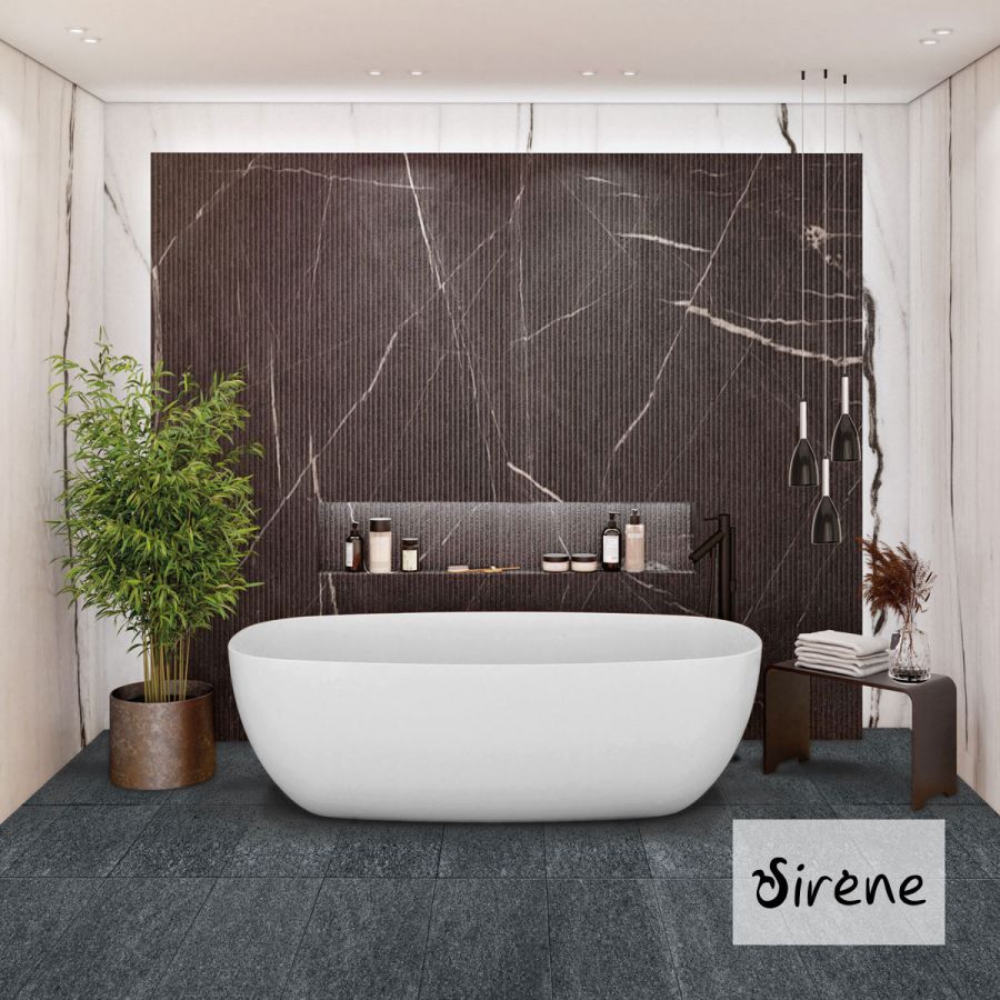 Μπανιέρα Solid Surface Ελεύθερης Τοποθέτησης U2 Freestanding 165x85, Sirene White Matt U2-301